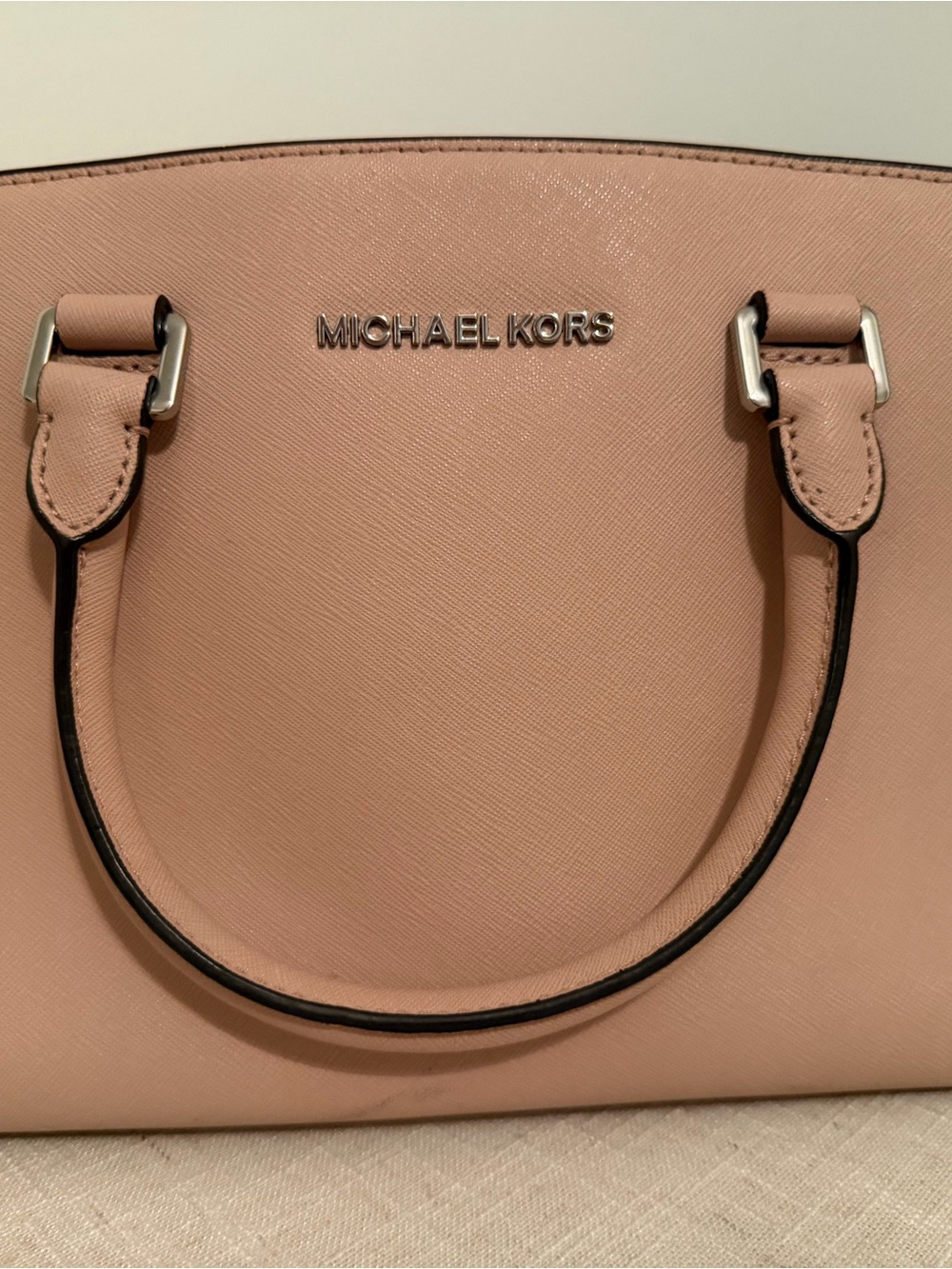 Michael Kors Blush Pink Saffiano Satchel